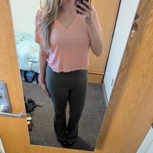 American Eagle Soft and Sexy Ribbed Crop Tee size L